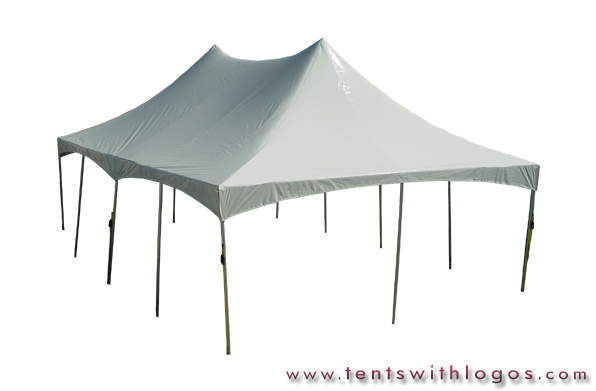 20 x 40 Double High Peak Tent - White