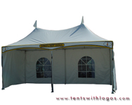 10 x 20 Double High Peak Tent - Dino's Hot Dog