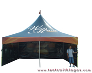 20 x 20 High Peak Tent - Wood Master