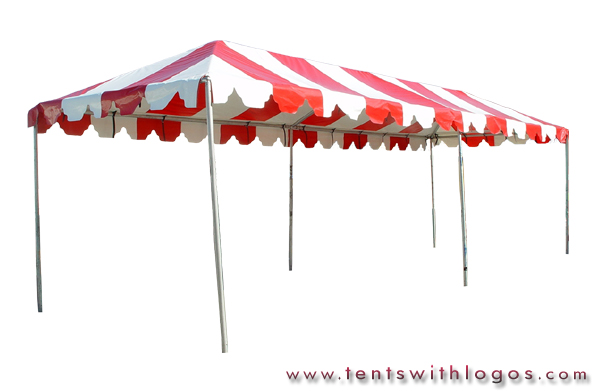 10 x 30 Standard Tent - Red & White